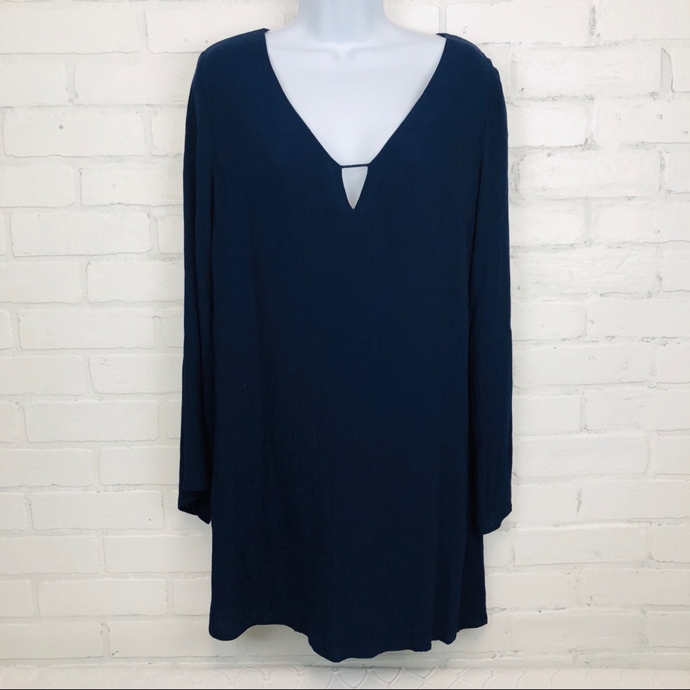 Astr Navy Blue Shift Dress sz M
